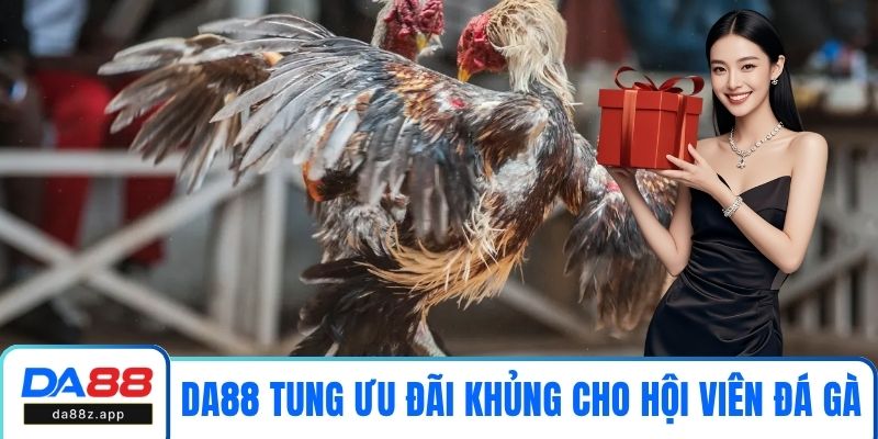 DA88 tung ra loạt ưu đãi khủng cho hội viên đá gà
